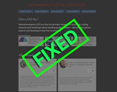 12 ways to fix an inaccessible web site  - the CODE100 Accessibility Scavenger Hunt results